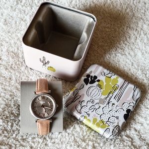 Fossil | Charlie Three-Hand Sand Leather Watch